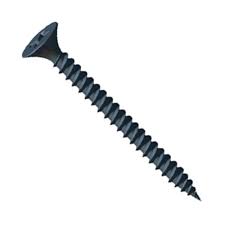 Black phosphate dry wall screw fine thread